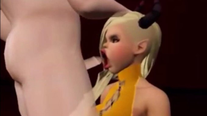 Sexe Toon Avec Un Alien Excité En 3d